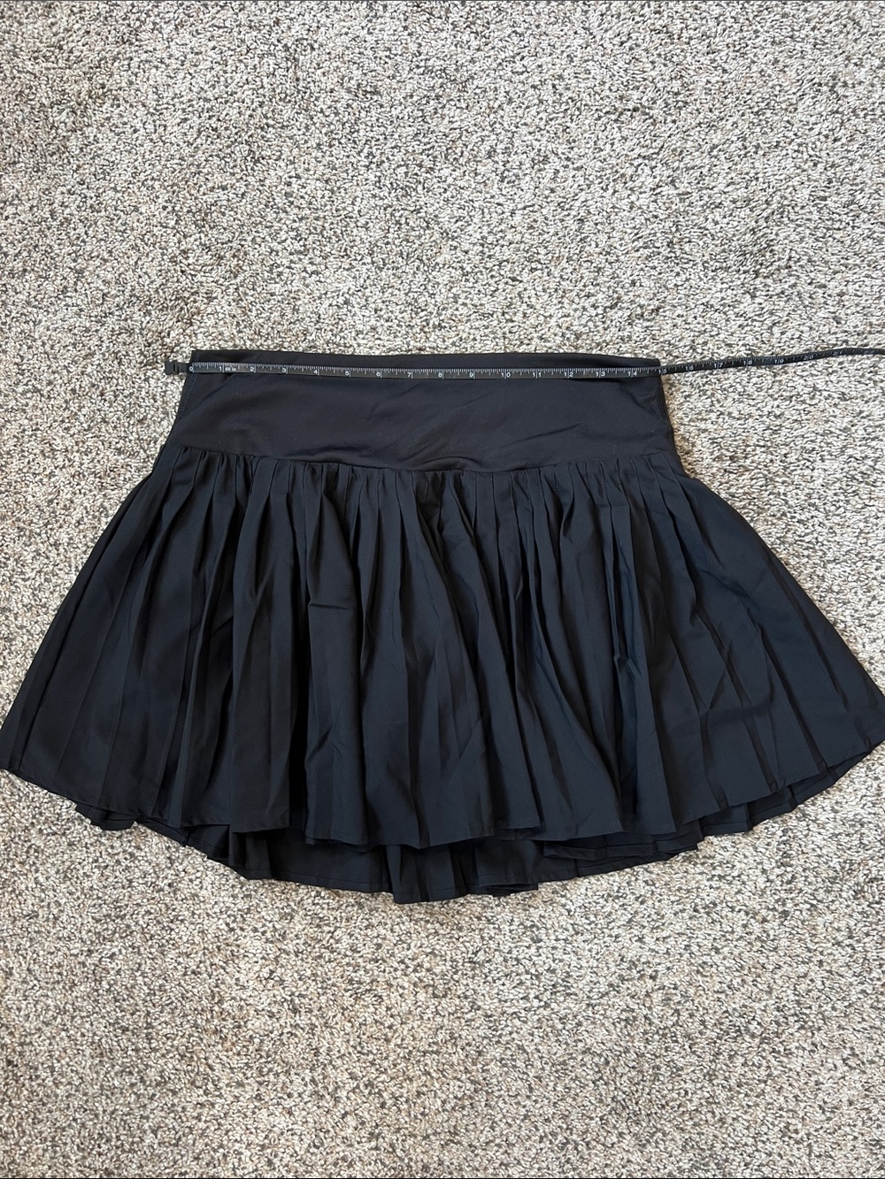 all in motion Black Pleated Skater Circle Skirt